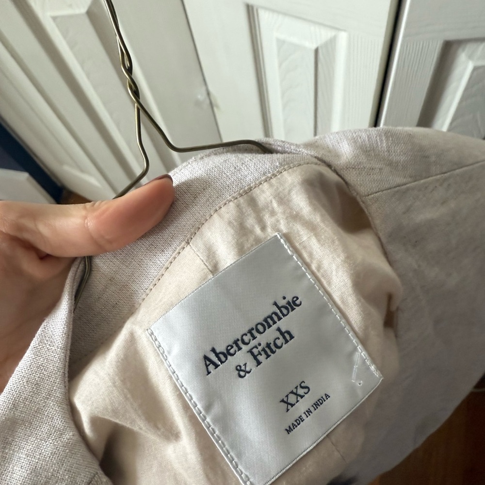 Linen Abercrombie & Fitch Cream Blazer - Picture 5 of 5